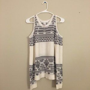 Cold Shoulder Knit Sweater